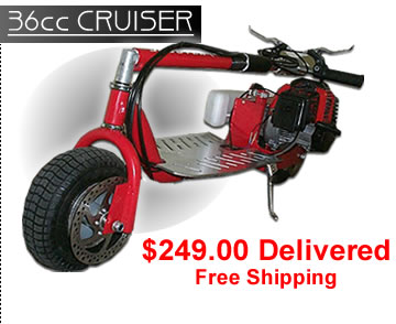 36cc Cruiser gas scooter